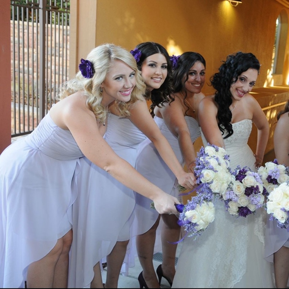 David’s Bridal Bridesmaid Dress IRIS purple 12